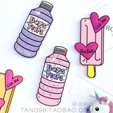 韩国粉色饮料瓶冰棍iphone6/6s手机壳苹果6plus创意硅胶套女5s/SE