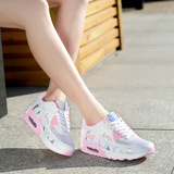 夏季乔丹女鞋网面运动鞋女韩版学生透气跑步鞋厚底增高气垫鞋女版