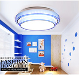 品牌LED吸顶灯简约温馨儿童房间灯浪漫卧室阳台灯双层圆形大气灯