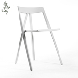设计师简约酒店休闲办公塑料椅子家用新中式餐椅靠背椅现代创意