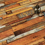 强化复合地板12mm个性复古地板仿古做旧木地板彩色背景墙板防水E1