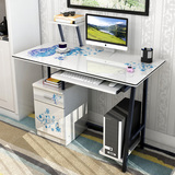 简易电脑桌置物台式书桌写字办公单人职员桌家用现代简约小型桌子