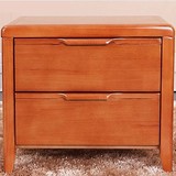 高档实木床头柜  雕花橡木床头柜 整装 简约现代中式床头柜