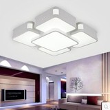 现代简约LED吸顶灯长方形卧室客厅餐厅书房灯创意个性铁艺灯具