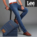 香港代购正品Lee男士牛仔裤男薄款弹力青年直筒中腰修身商务长裤