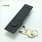 MS730黑色配电箱锁设备柜门锁工业门锁按钮弹簧锁水平开关门锁