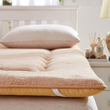 羊羔绒床垫1.8m床垫子加厚保暖榻榻米1.5m可折叠防滑床褥子软床垫
