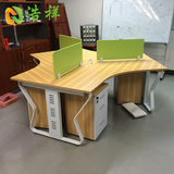 深圳办公家具3人位办公桌简约现代6人位屏风卡位三人六人员工组合