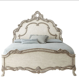 美式乡村全实木床法式复古做旧双人床1.5米1.8米卧室婚床橡木床