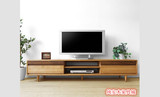 创意日式实木电视柜 良品北欧带抽屉地柜  现代客厅橡木电视柜子