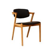 北欧宜家实木餐椅 白橡木简约现代办公书房椅 酒店咖啡厅设计师椅