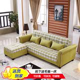 新中式实木储物沙发床小户型转角沙发宜家可折叠办公沙发茶几组合