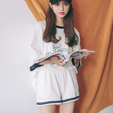【ICHIC】2016夏季韩版宽松休闲运动套装女显瘦学生卫衣两件套潮