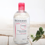 法国Bioderma贝德玛卸妆水粉水 舒妍卸妆水500ml 粉水 温和卸淡妆