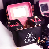 多功能3ce化妆包韩国收纳包超大容量手提化妆盒折叠旅行化妆箱包