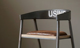 复古时尚美式乡村组装铁艺实木椅子餐椅 休闲椅 椅餐住宅家具