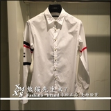 GXG男装2016夏季新品62103011正品代购 白色斯文长袖衬衫修身衬衣