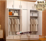 实木质板式组合衣柜2门3门4门大衣柜衣橱带抽屉橱柜阳台柜可定制