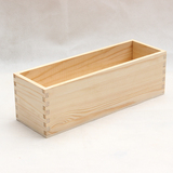 zakka化妆品木质桌面收纳盒 多肉木盒长方形盒子创意家居储物盒