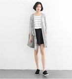 2016夏季新款女韩版薄款中长款开衫针织衫显瘦防晒空调衫简约外套