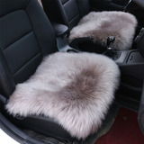 冬季纯羊毛汽车坐垫无靠背三件套 单垫 沙发垫 100%纯皮毛一体