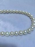 9-10mm正圆有瑕天然珍珠项链