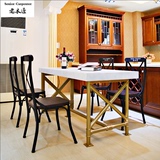 特价欧式实木餐桌椅组合创意小户型餐桌简约办公桌工业个性会议桌