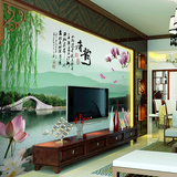 中式风景无缝大型壁画 客厅卧室电视背景墙壁纸中国风无纺布墙纸