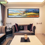 名画临摹赵无极经典创意抽象油画现代客厅卧室酒店装饰纯手绘风景