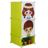简易床头柜儿童玩具收纳柜子宜家婴儿组合衣柜储物整理柜塑料环保