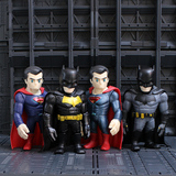 dc英雄联盟蝙蝠侠大战蝙超人手办模型 蝙蝠侠大战蝙超人周边玩具