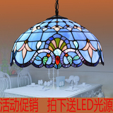 欧式巴洛克复古蒂凡尼创意阳台餐厅吧台卧室玄关过道单头玻璃吊灯