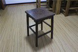 包邮红木高板凳鸡翅木餐桌凳原木四方凳实木居家凳子中式古典餐凳