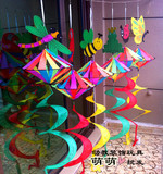 幼儿园教室装饰挂饰◆环境布置◆走廊吊饰◆伞形风车动物挂饰