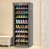 简约现代十层家用超大容量加高防尘鞋柜 组装鞋橱鞋架经济型LHSG1