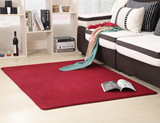 纯色珊瑚绒地毯卧室客厅茶几垫瑜伽垫加厚地垫定制可水洗包邮