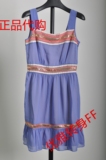 国庆特价代购专柜正品贝&爱T13ET4124A紫色吊带连衣裙