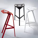 铁艺变形金刚椅休闲椅个性椅吧台桌高脚吧凳创意吧椅三脚几何椅子