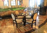 新中式茶楼洽谈桌椅欧式售楼处中心接待沙发桌椅组合影楼谈判家具