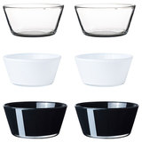 宜家IKEA 维科特玻璃碗米饭碗家用菜碗沙拉碗圆形多色可选2件套装