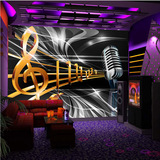 大型壁画工程壁纸壁画酒吧KTV咖啡厅3d墙纸壁画浮雕酒吧音乐符号