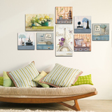 现代抽象客厅装饰画美式欧式地中海挂画沙发背景墙壁画卧室无框画