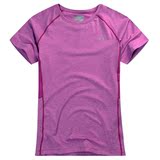 夏季防紫外线透气户外速干短袖女款 健身运动圆领速干衣 跑步t恤