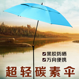 【天天特价】1.8m2米超轻钓鱼伞万向防雨防紫外线垂钓渔具遮阳伞