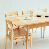 山念木作原创设计 北欧 原木 成都家具定制樱桃木 伸缩餐桌