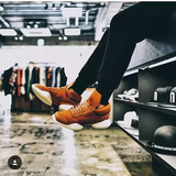 正品 现货 Rick Owens X Adidas 5代 跑鞋 橙色