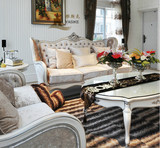 实木欧式沙发 欧式雕花布艺组合 大小户型酒店别墅沙发家具套装