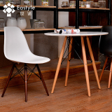 世途伊姆斯欧式现代简约餐桌椅北欧休闲椅咖啡厅美式桌椅组合饭桌