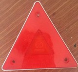 货车尾部三角反光板货车危险品三角警示架汽车塑料小三角牌反射器