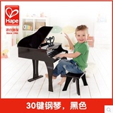 德国Hape30键 三角立式培养乐感宝宝益智早教木质钢琴 黑/红色
